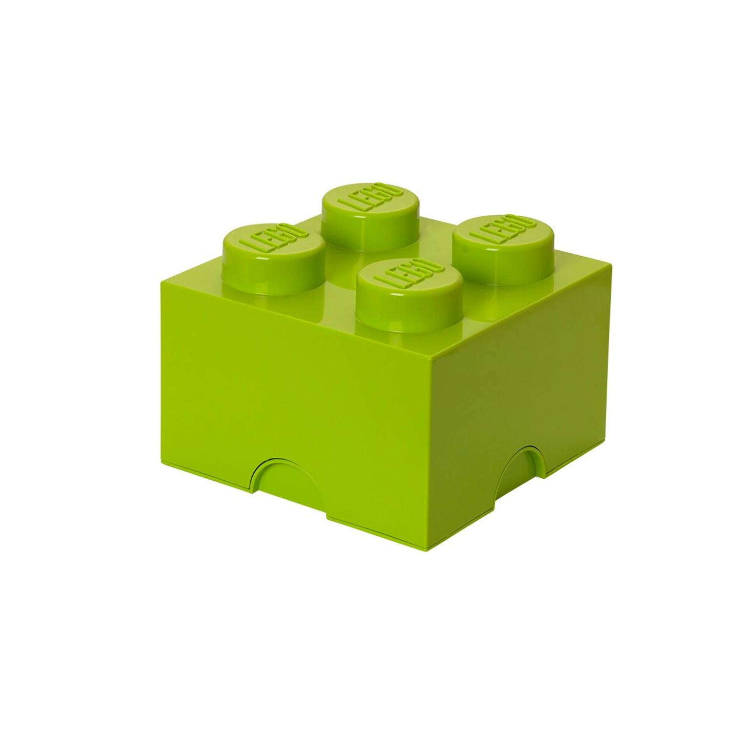Lego lime groene opbergbox Brick 4