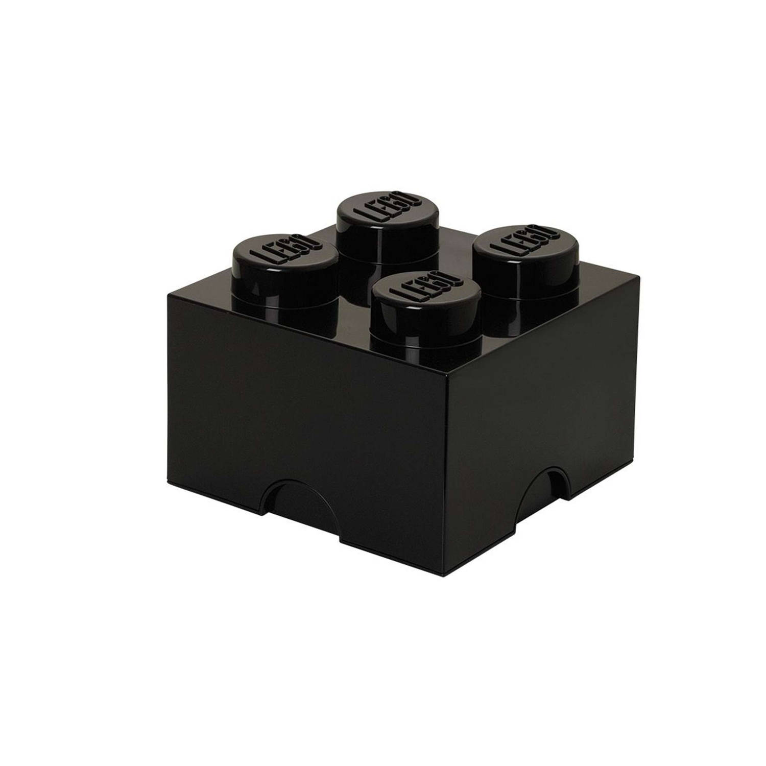 Lego Opbergbox: Brick 4 (6 Ltr) Zwart