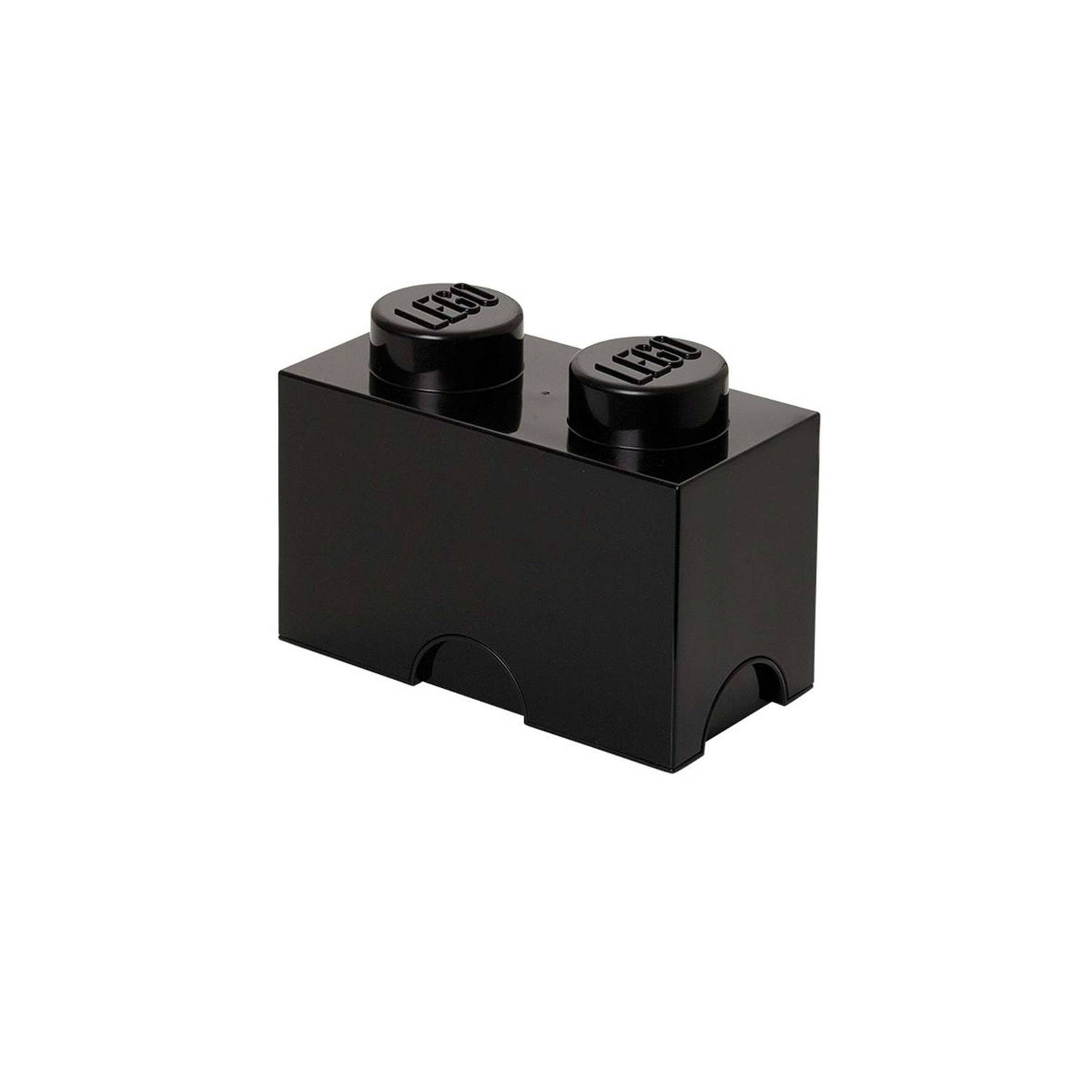 Lego Opbergbox: Brick 2 (2.7 Ltr) Zwart
