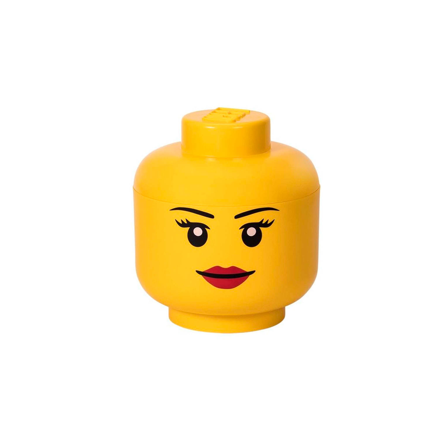 Opbergbox Lego: head girls large