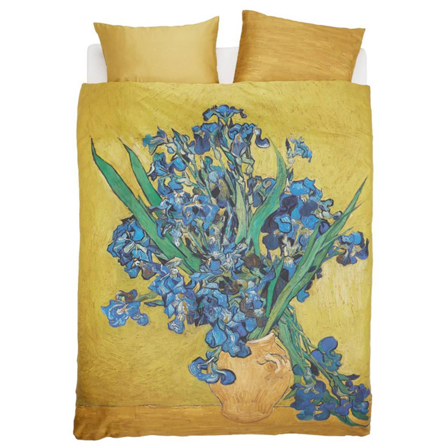 Beddinghouse x Van Gogh dekbedovertrek Irises - Geel - 2-Persoons 200x200/220 cm