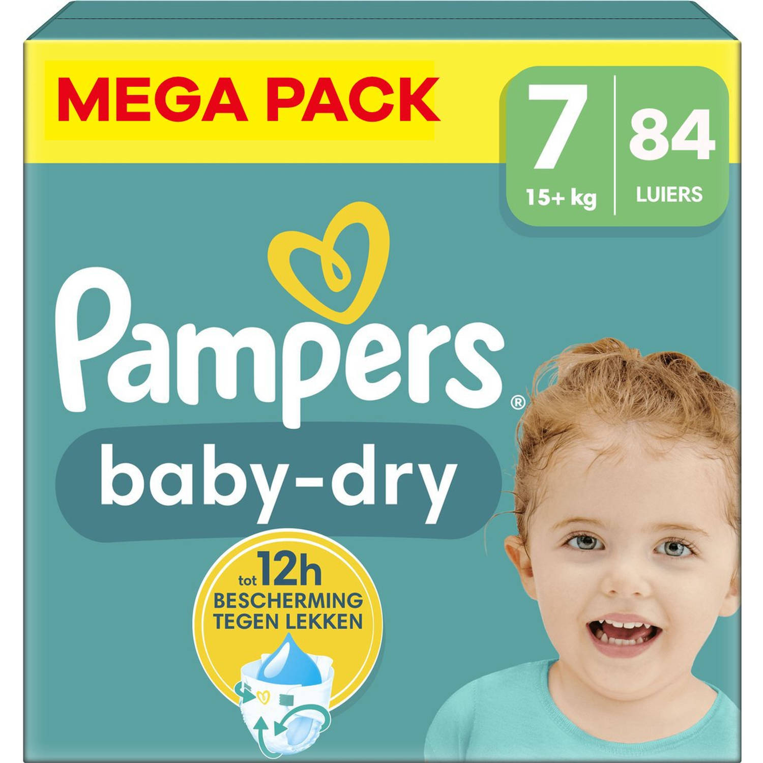 Pampers - Baby Dry - Maat 7 - Mega Pack - 84 stuks - 15+ KG