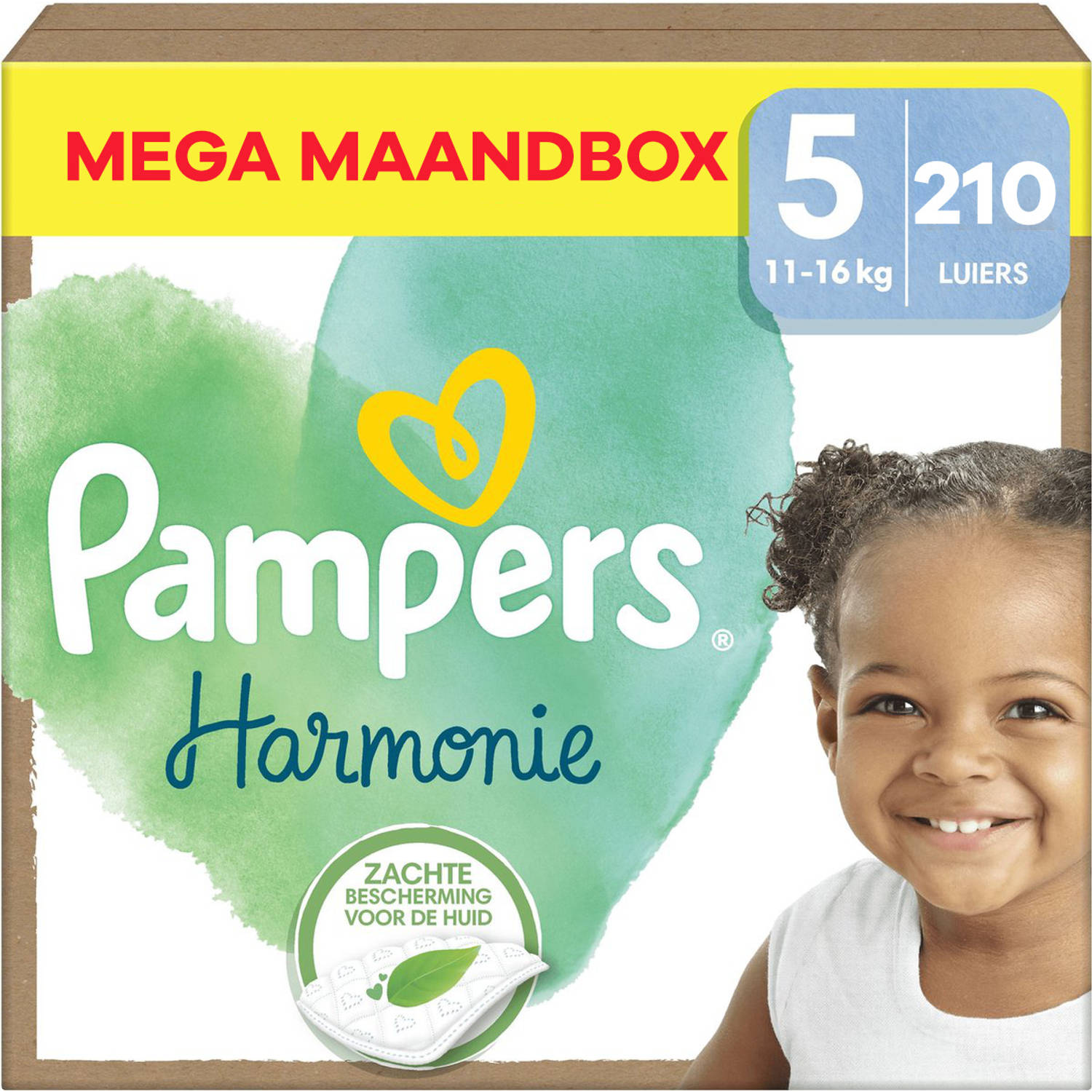 Pampers Harmonie Maat 5 Mega Maandbox 210 stuks 11-16 KG