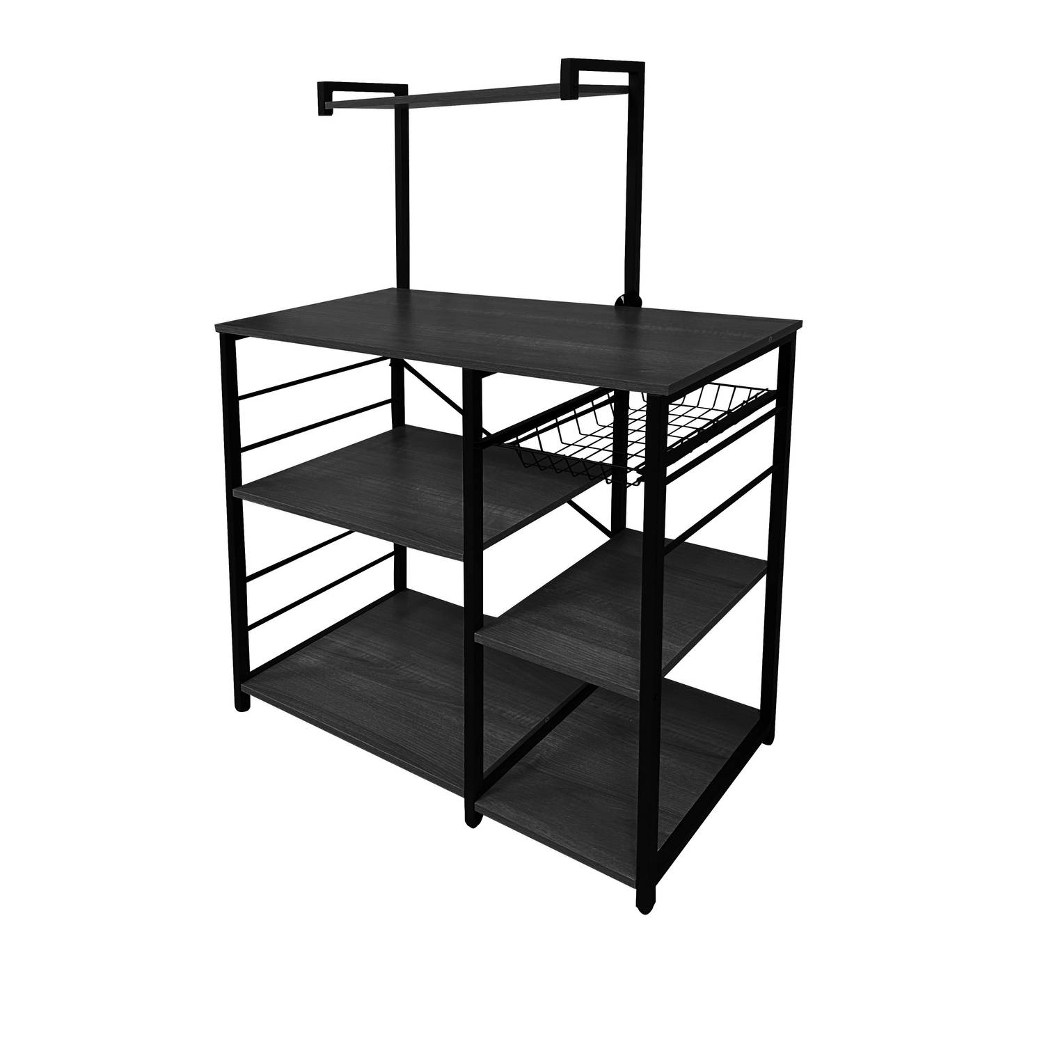 ERRO Keukenrek - keukenkast- met lade - 90x40x132cm - zwart