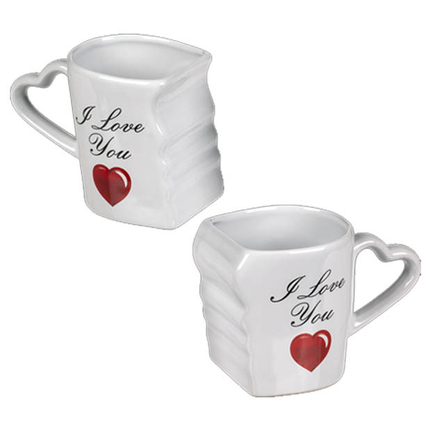 'I Love You' Double Mok - Groen/Zwart