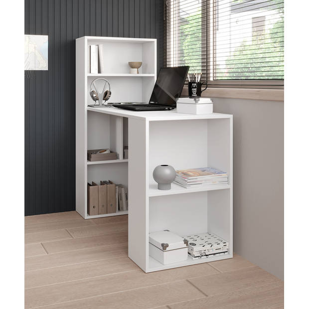 Meubella Bureau Ward - Wit - 120 cm