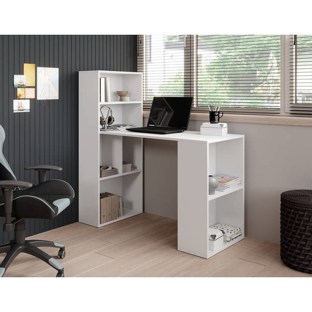 Meubella Bureau Ward - Wit - 120 cm