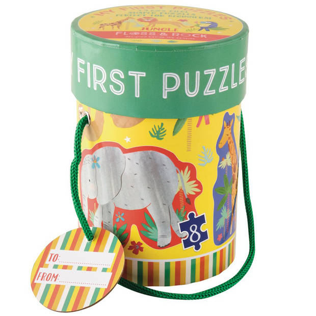 Floss & Rock Jungle - puzzels - 11 x 15 cm - 4 stuks