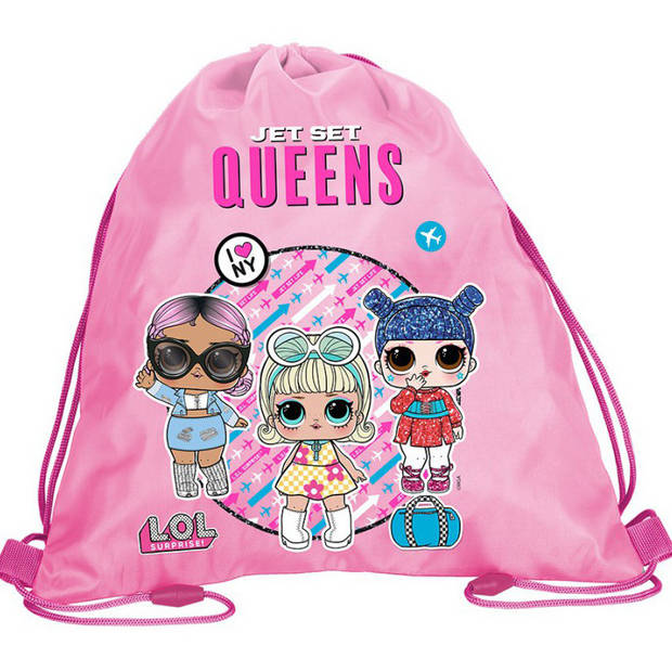 LOL Surprise! Gymbag Jet Set Queens - 38 x 34 cm - Polyester