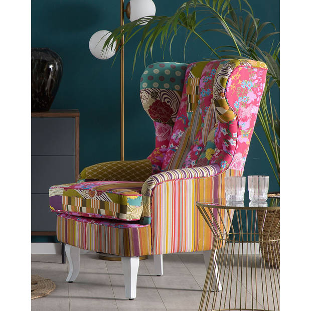 Beliani MOLDE - Fauteuil-Multicolor-Polyester