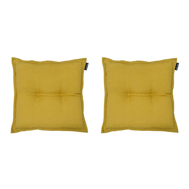 Madison - Zitkussen Panama Yellow - 50x50cm - 2 Stuks