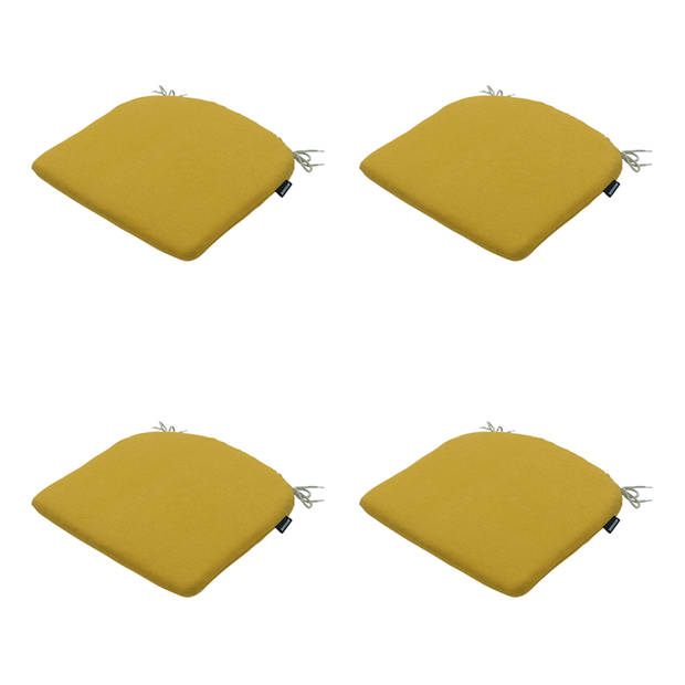 Madison - Zitkussen Panama Yellow - 46x48cm - 4 Stuks