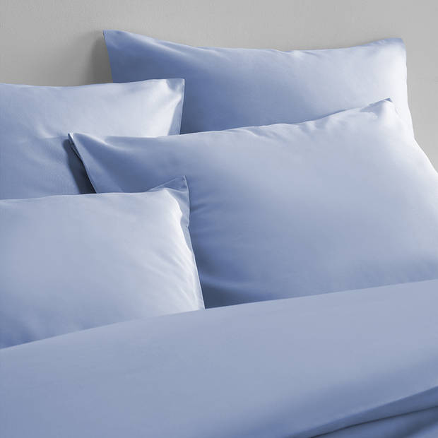 De Witte Lietaer Dekbedovertrek Katoen Satijn Olivia - Hotelmaat - 260 x 220 cm - Blauw