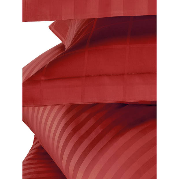 De Witte Lietaer Dekbedovertrek Katoen Satijn Zygo - Hotelmaat - 260 x 240 cm - Rood
