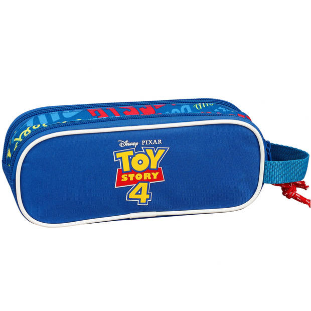 Toy Story Takin action'! - etui met twee ritsen - 21 x 8 cm - blauw