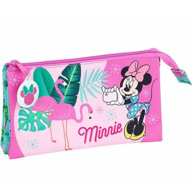Disney Minnie Mouse Spring Palms - Etui - 22 x 12 cm - Roze