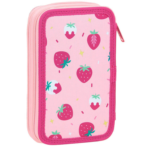 BlackFit8 Gevuld Etui Aardbei - 19.5 x 12.5 cm - 28 st. - Polyester