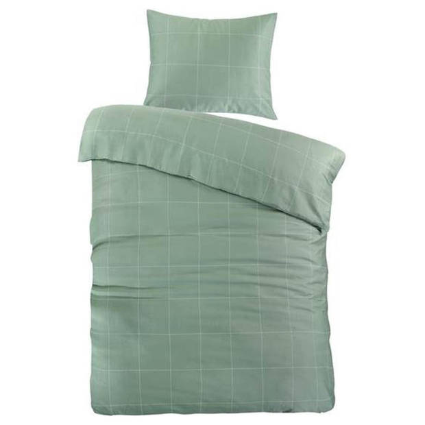 Papillon Cadiz Dekbedovertrek - Eenpersoons - 140x200/220 cm - Green