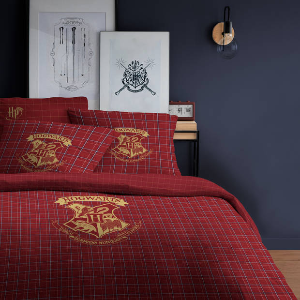 Harry Potter Dekbedovertrek Tartan- Lits Jumeax - 240 x 220 cm - Katoen