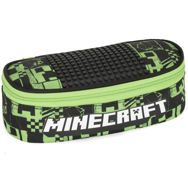 Minecraft Etui Ovaal, Build - 22 x 9,5 x 7 cm - Polyester