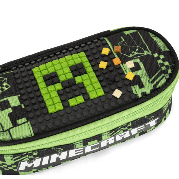 Minecraft Etui Ovaal, Build - 22 x 9,5 x 7 cm - Polyester