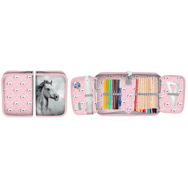 Animal Pictures Gevuld Etui, Brave - 19,5 x 13 cm - 22 st. - Polyester