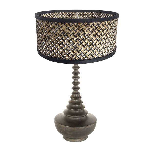 Anne Light and home tafellamp Bois - zwart - metaal - 40 cm - E27 fitting - 3756ZW