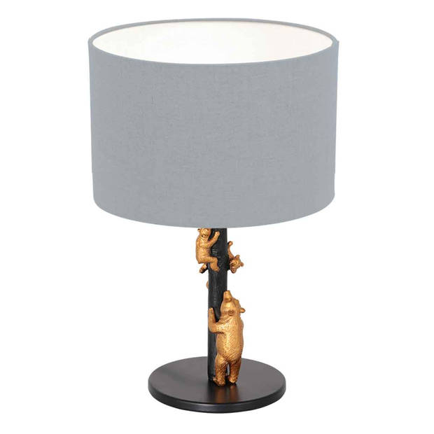 Anne Light and home tafellamp Animaux - zwart - metaal - 3943ZW