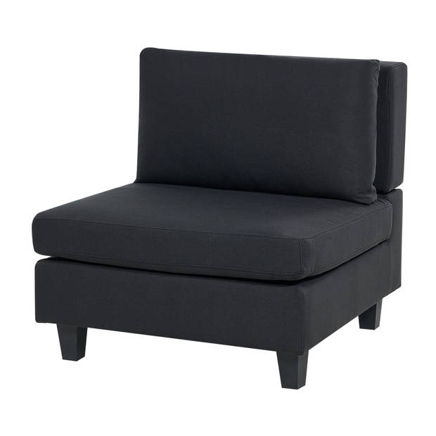 Beliani UNSTAD - Modulaire Sofa-Zwart-Polyester