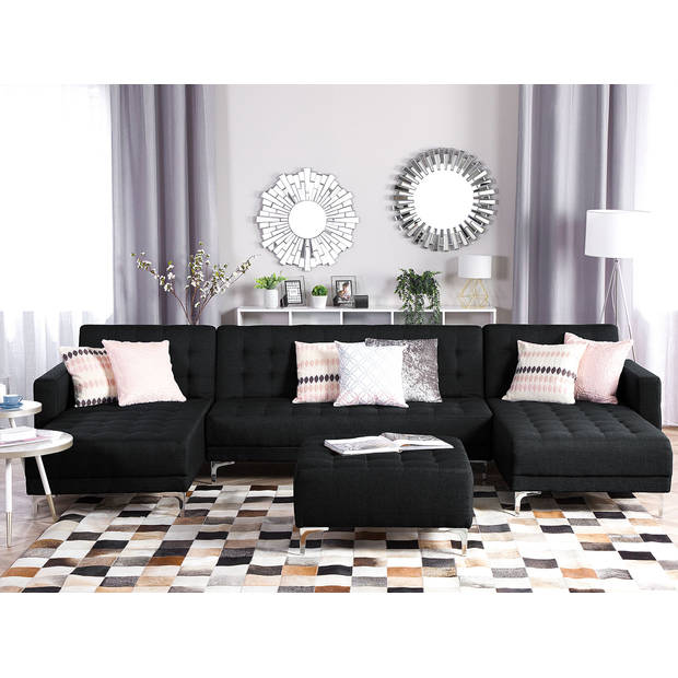 Beliani ABERDEEN - Modulaire Sofa-Grijs-Polyester