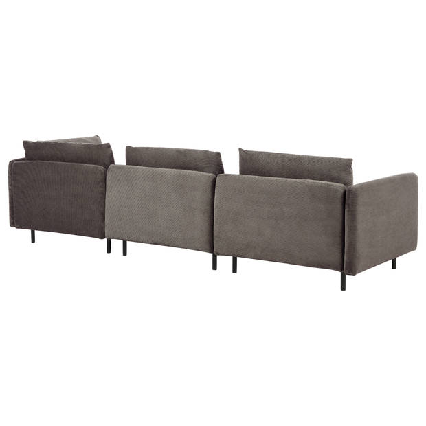 Beliani EGERIS - Modulaire Sofa-Bruin-Corduroy