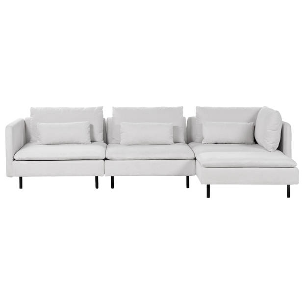 Beliani EGERIS - Modulaire Sofa-Grijs-Polyester