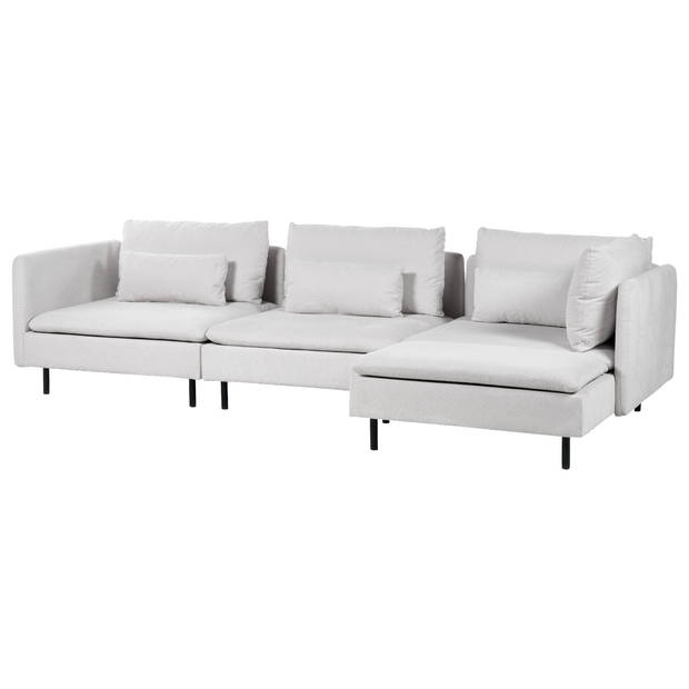 Beliani EGERIS - Modulaire Sofa-Grijs-Polyester