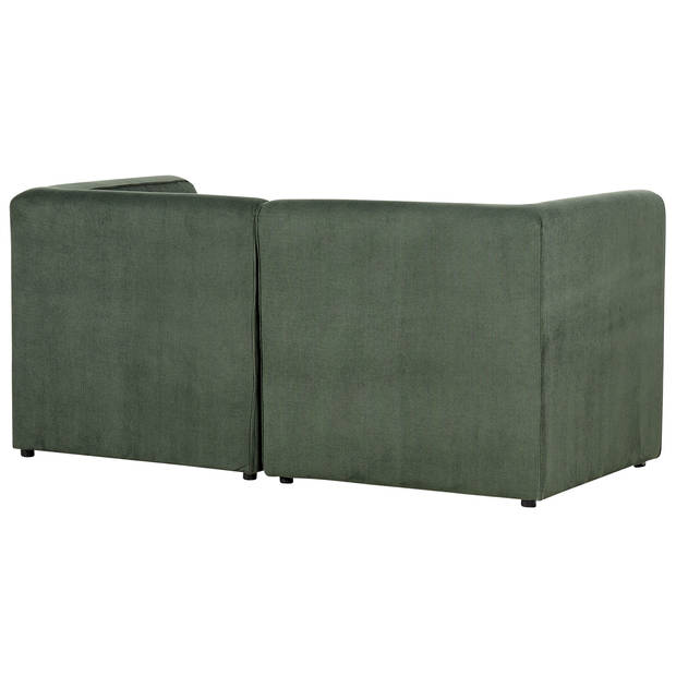 Beliani LEMVIG - Modulaire Sofa-Groen-Corduroy