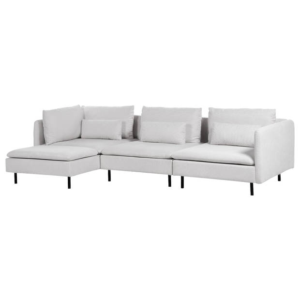 Beliani EGERIS - Modulaire Sofa-Grijs-Polyester