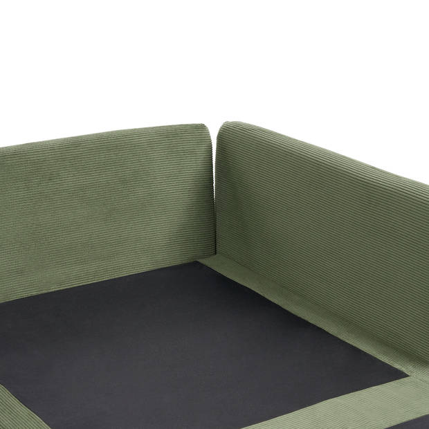 Beliani EGERIS - Modulaire Sofa-Groen-Corduroy