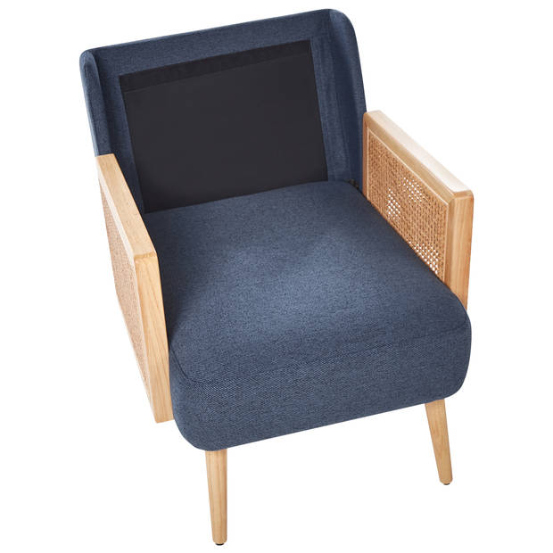 Beliani ORUM - Fauteuil-Blauw-Polyester