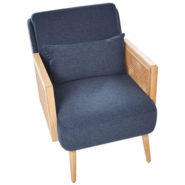 Beliani ORUM - Fauteuil-Blauw-Polyester