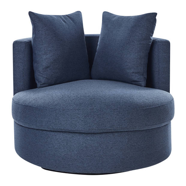 Beliani DALBY - Fauteuil-Blauw-Polyester