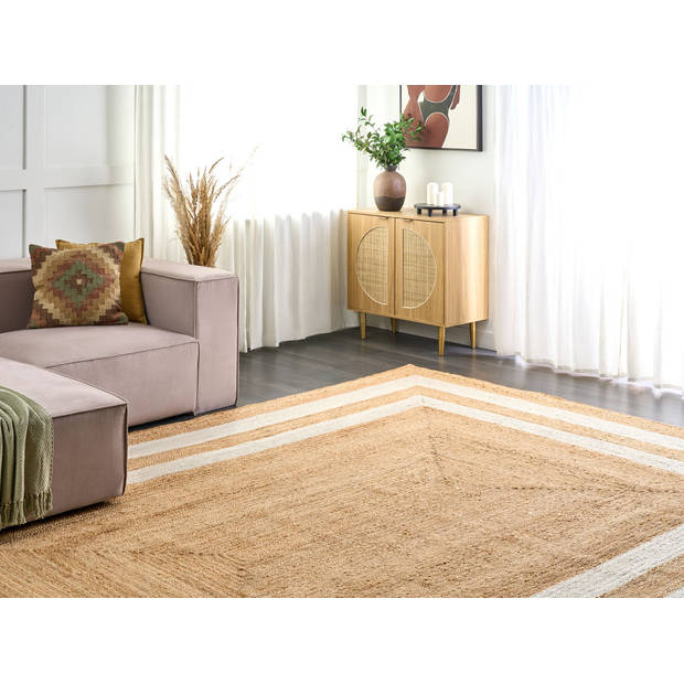 Beliani GEMEREK - Gevlochten-Beige-Jute