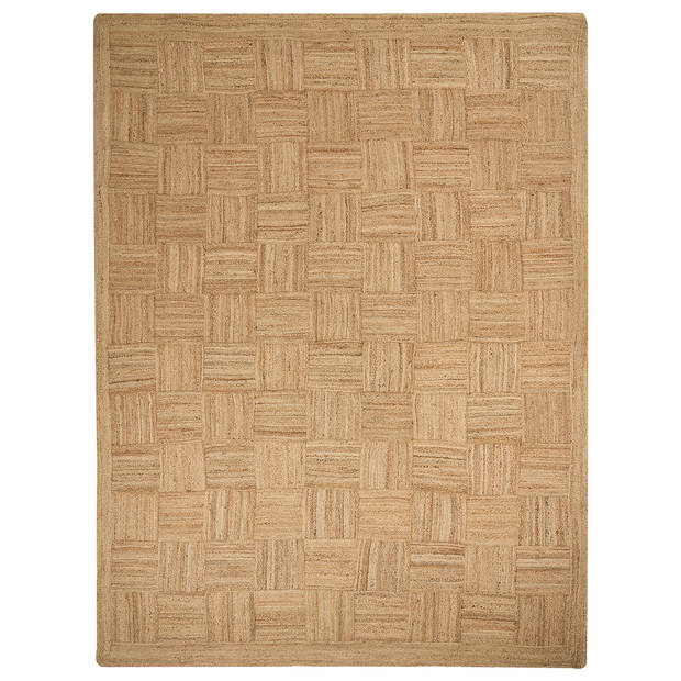 Beliani ESENTEPE - Gevlochten-Beige-Jute