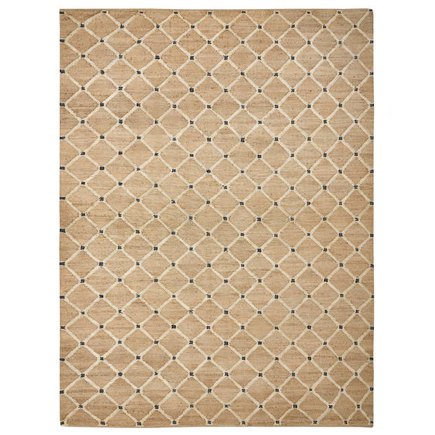 Beliani KALEKOY - Gevlochten-Beige-Jute