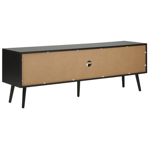 Beliani OPOCO - TV-kast-Zwart-MDF