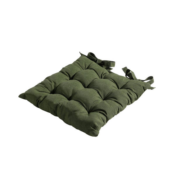 Madison Toscane Kussen - Panama Green - 46x46 - Groen - 4 Stuks