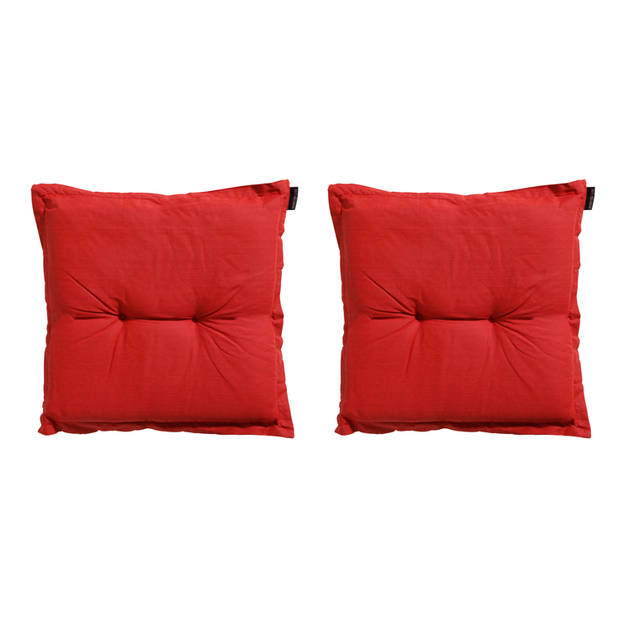 Madison Zitkussen - Basic Red - 50x50 - Rood - 2 Stuks