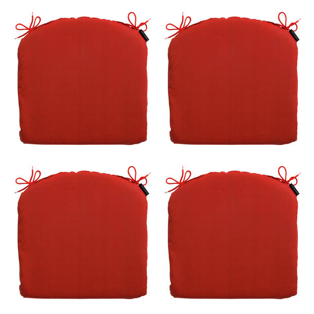 Madison Zitkussen Basic - Red - 46x48 - Rood - 4 Stuks