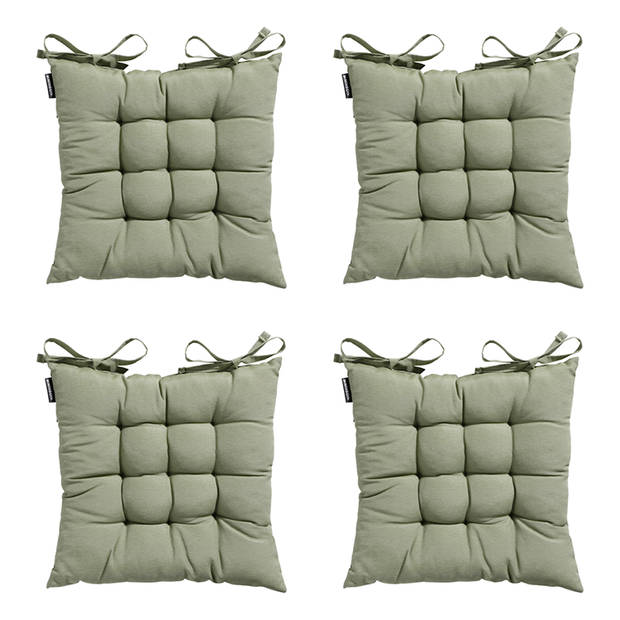 Madison Toscane Kussen - Panama Sage - 46x46 - Groen - 4 Stuks