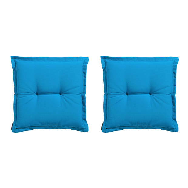 Madison Zitkussen - Panama Aqua - 50x50 - Blauw - 2 Stuks