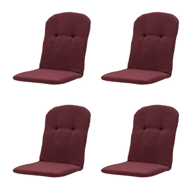 Madison - Hoge kuip - Panama bordeaux - 45x96 - Rood - 4 Stuks