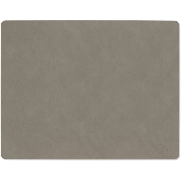 LIND DNA Placemat Nupo - Leer - Flint Grey - 45 x 35 cm